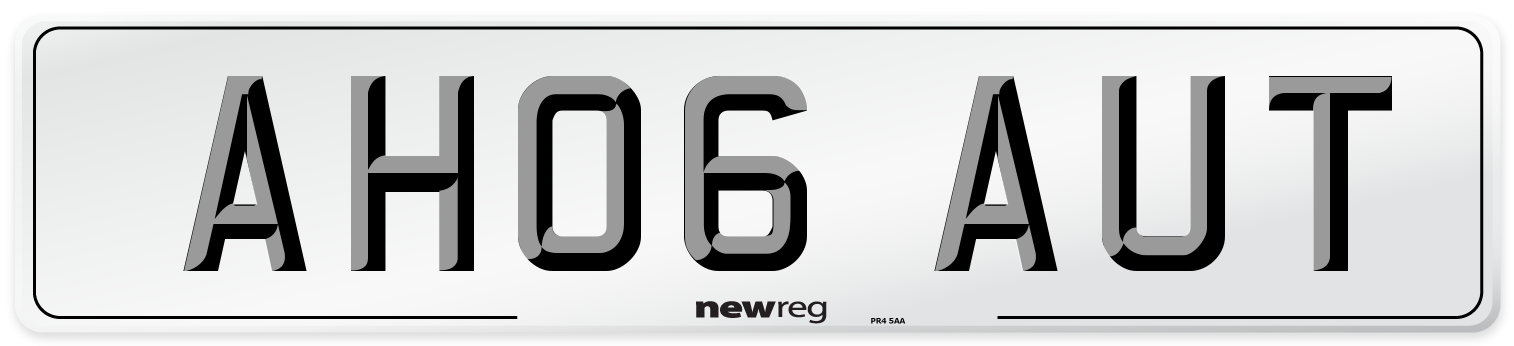 AH06 AUT Number Plate from New Reg